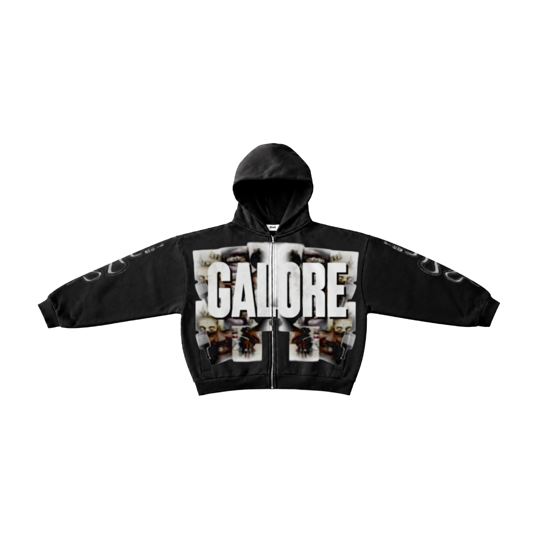 GALORE “𝙄 𝘼𝙈 𝘼𝘽𝙐𝙉𝘿𝘼𝙉𝘾𝙀” Black Hoodie