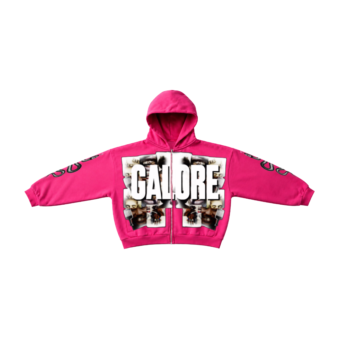 GALORE “𝙄 𝘼𝙈 𝘼𝘽𝙐𝙉𝘿𝘼𝙉𝘾𝙀” Pink Hoodie