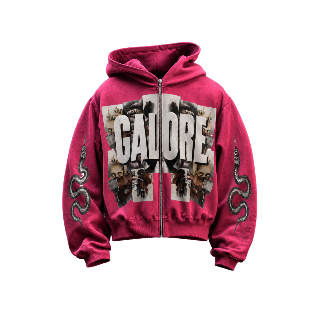 GALORE “𝙄 𝘼𝙈 𝘼𝘽𝙐𝙉𝘿𝘼𝙉𝘾𝙀” Pink Hoodie