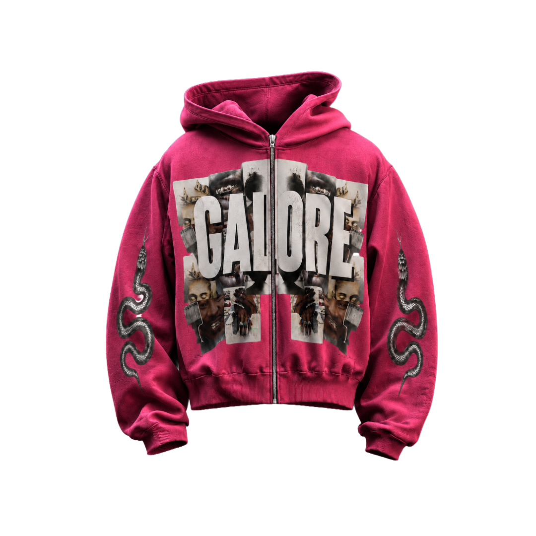GALORE “𝙄 𝘼𝙈 𝘼𝘽𝙐𝙉𝘿𝘼𝙉𝘾𝙀” Pink Hoodie