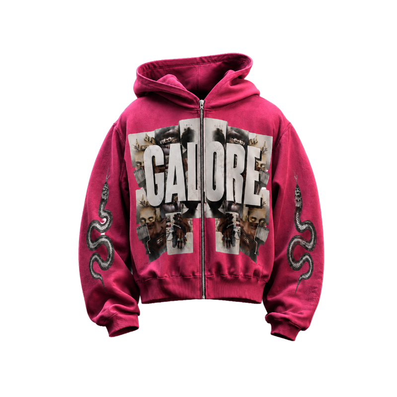 GALORE “𝙄 𝘼𝙈 𝘼𝘽𝙐𝙉𝘿𝘼𝙉𝘾𝙀” Pink Hoodie