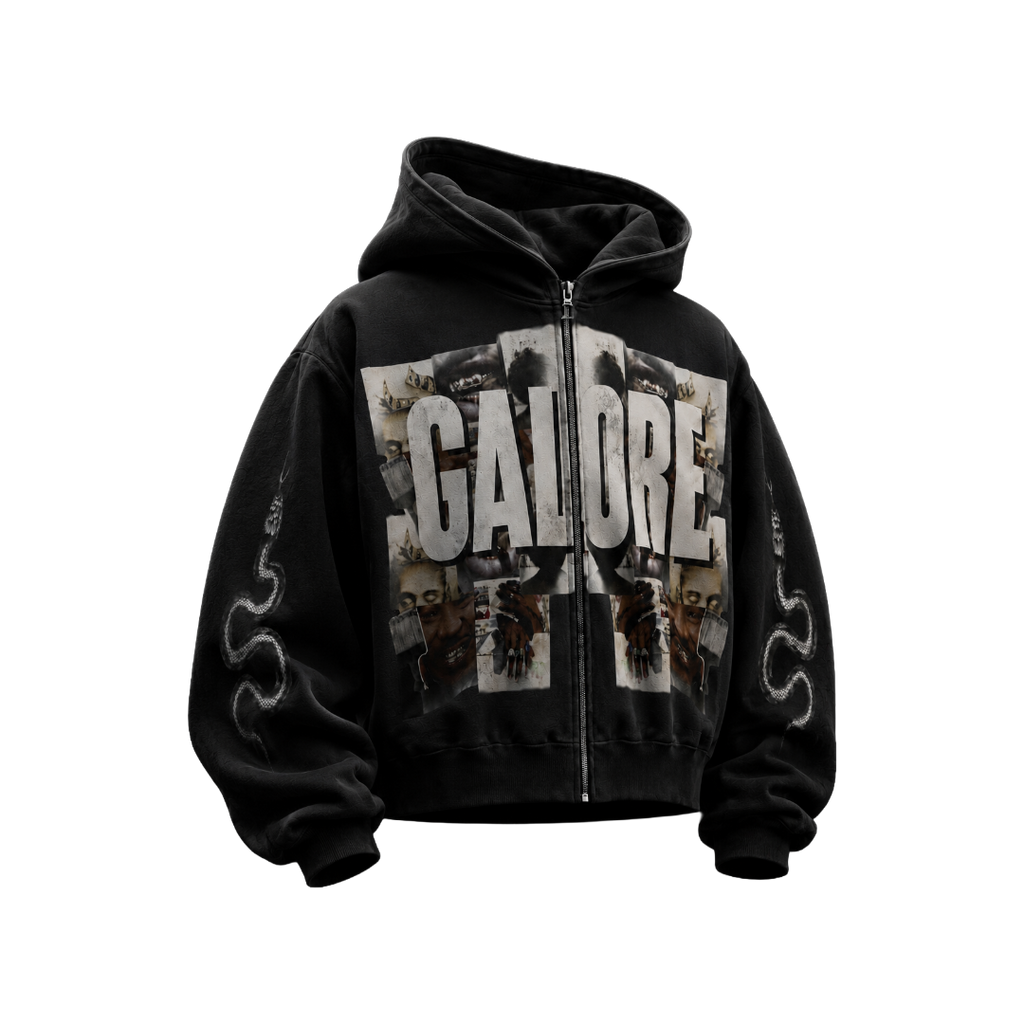 GALORE “𝙄 𝘼𝙈 𝘼𝘽𝙐𝙉𝘿𝘼𝙉𝘾𝙀” Black Hoodie